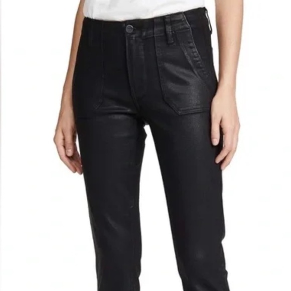 Paige Mayslie Joggers • Black Fog Luxe Coated - Picture 7 of 8